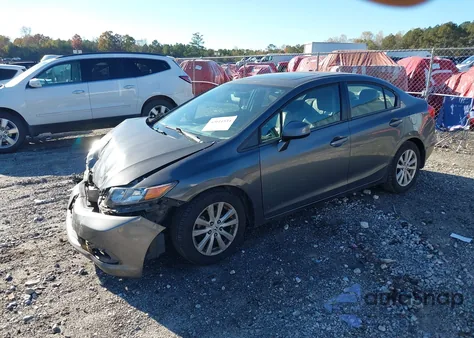 2012 Honda Civic Ex-L from USA, damaged, VIN 2HGFB2F93CH511290